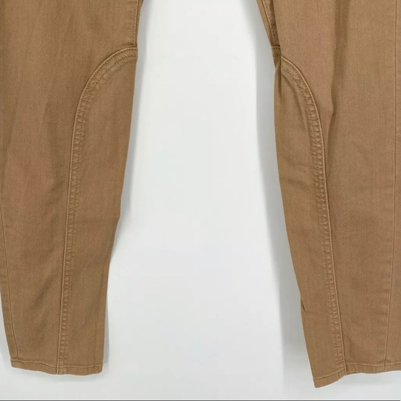 Tory Burch Riding Pants Women's Size 28 Low Rise Skinny Stretch Zip Pocket Brown - Picture 9 of 9